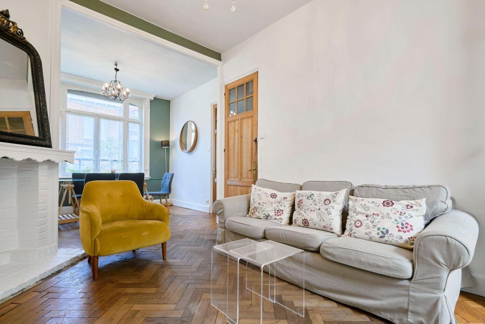 Beautiful 1900 House Full Equipped, 4Bdrm+ Garden! Apartment Lambersart Exterior photo